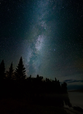 Milky Way at Ensign Lake, BWCA