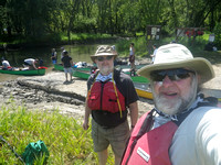 Paddling the Wisconsin with Stan, Aug 2020