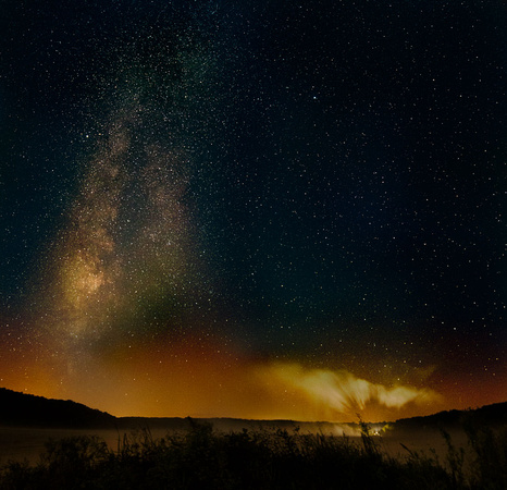 Composite of several time exposures with the 14mm at Yellowstone Lake State Park in Wisconsin.
