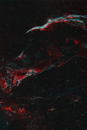 West Veil Nebula in H-alpha and OIII
