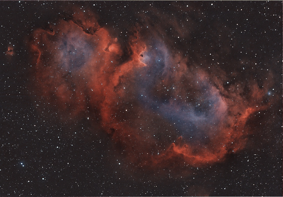 Soul Nebula in H-alpha and OIII